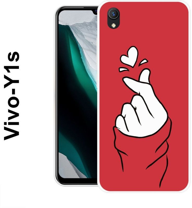 redfly Back Cover for Vivo Y91i, Vivo Y90, Vivo Y1s  (Red, White, Grip Case, Silicon)