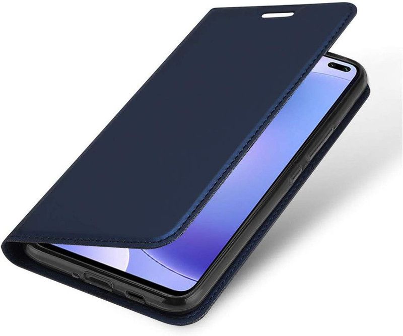 Elica Flip Cover for Xiaomi Poco X2 6.67"  (Blue, Cases with Holder, Pack of: 1)