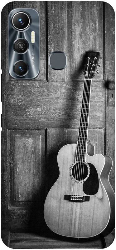FIKORA Back Cover for Infinix Hot 11, X662, GUITAR, MUSIC, INSTRUMENT, CLASSIC, LOVER  (Grey, Hard Case, Pack of: 1)