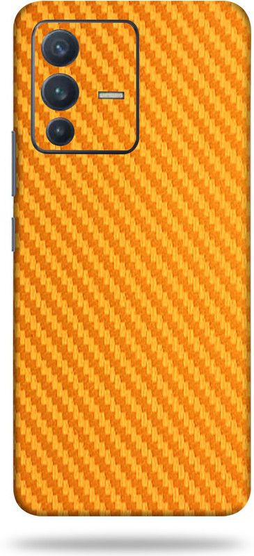 Satisfactory Vivo V23 Mobile Back Skin Mobile Skin  (Golden)
