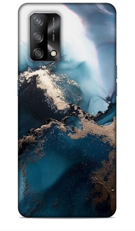 SmashItUp Back Cover for Oppo F19 Marble / Pattern /Multicolour  (Multicolor, Hard Case)