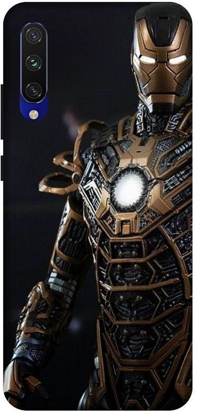 SSMORYA Back Cover for Redmi Mi A3 Ironman Printed Back Cover  (Multicolor, Waterproof, Pack of: 1)