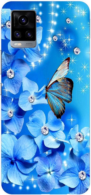 Artcase Back Cover for Vivo V20  (Blue, Dual Protection, Silicon, Pack of: 1)