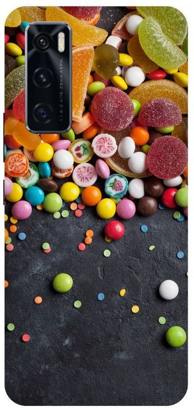 URCHIN Back Cover for Vivo V20SE candy, Candy, Sweets, colour, Lemon, Sweet and candy  (Multicolor, Shock Proof, Pack of: 1)