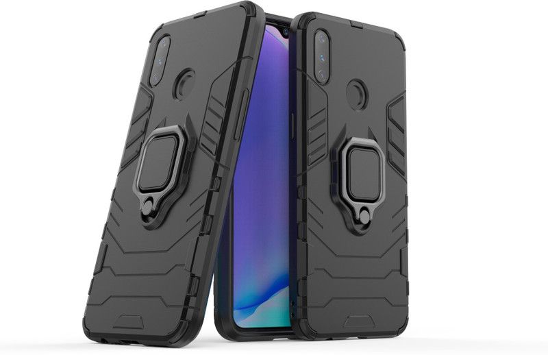 ELEF Back Cover for Oppo Realme 3  (Black, Rugged Armor, Pack of: 1)