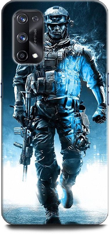 Afterglow Back Cover for Realme X7 Pro, RMX2121 ARMY, SOLDIER, INDIAN ARMY, FIGHTER, GUN, SQAD, PUBG  (Multicolor, Shock Proof, Pack of: 1)