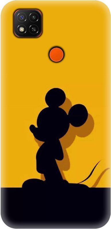 Uncultured Back Cover for Mi Redmi 9, Mi Redmi 9C  (Yellow, Black, Hard Case, Pack of: 1)