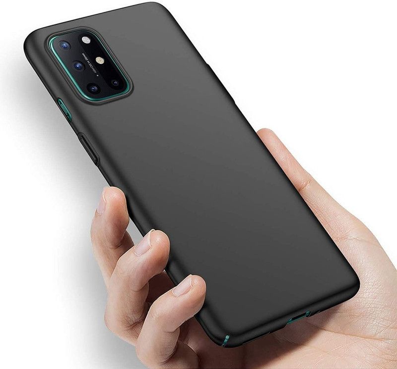 SmartPoint Back Cover for OnePlus 8T+  (Black, Shock Proof, Silicon, Pack of: 1)