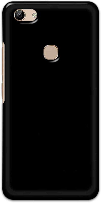 NDCOM Back Cover for Vivo Y81 Solid Black Printed  (Multicolor, Hard Case, Pack of: 1)