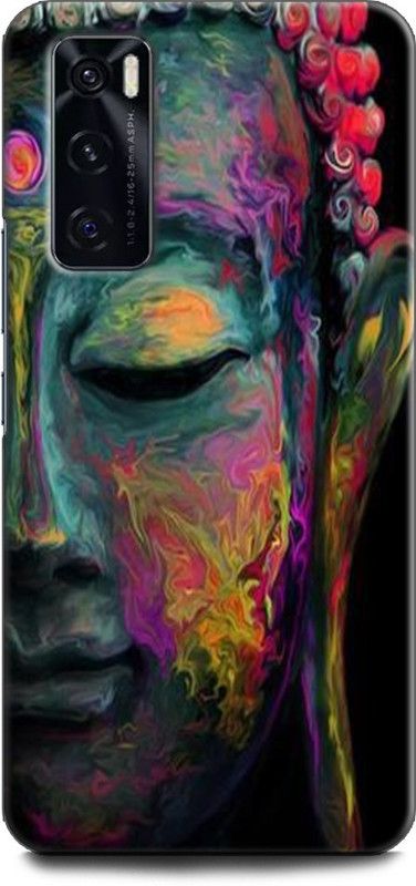 KEYCENT Back Cover for Vivo V20 SE, V2022 GAUTAMA BUDDHA, GOD, LORD, ABSTRACT ART, PANTING  (Multicolor, Pack of: 1)