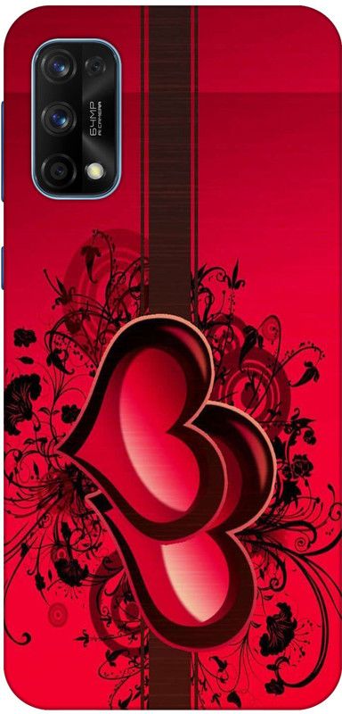 INDIALAND Back Cover for Realme X7 Pro  (Red, Grip Case, Silicon)