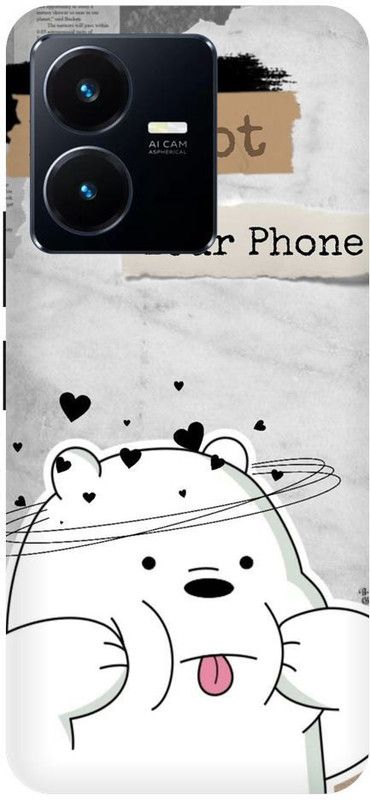 URCHIN Back Cover for Vivo Y22 Panda-Cute-Panda-Panda-Cover-Cute-240141  (Multicolor, Shock Proof, Pack of: 1)