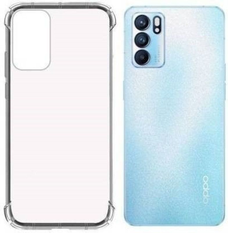NEXZONE Back Cover for Oppo Reno6, Oppo Reno6 5G  (Transparent, Grip Case, Silicon, Pack of: 1)