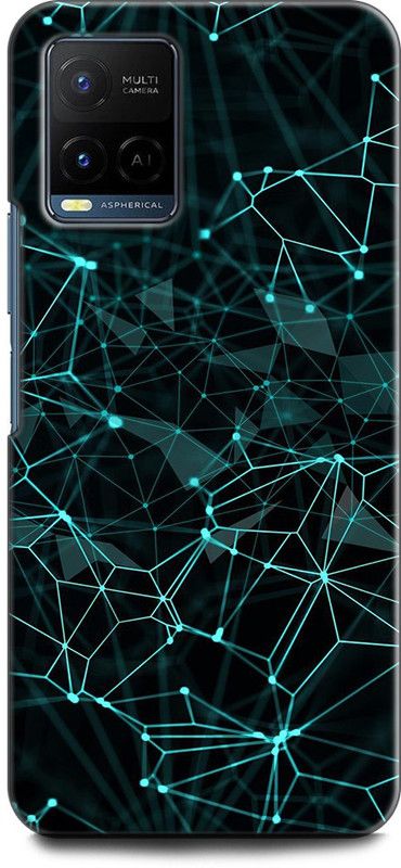 KEYCENT Back Cover for Vivo Y33T, V2146 RUBIKS CUBES, CUBES, SCHEME, BLUE, TRIANGLES, TEXTURE  (Multicolor, Shock Proof, Pack of: 1)