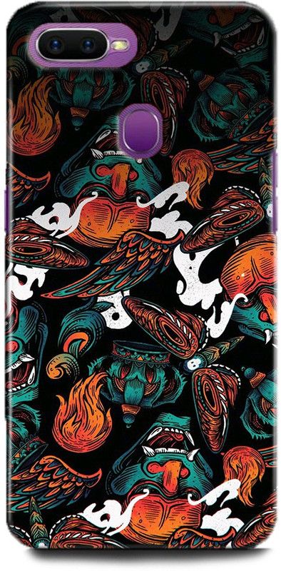 Afterglow Back Cover for Oppo A5s DEMON, DEVIL, WINGS, FANGS, PATTERN, ART, COLORFUL  (Multicolor, Shock Proof, Pack of: 1)
