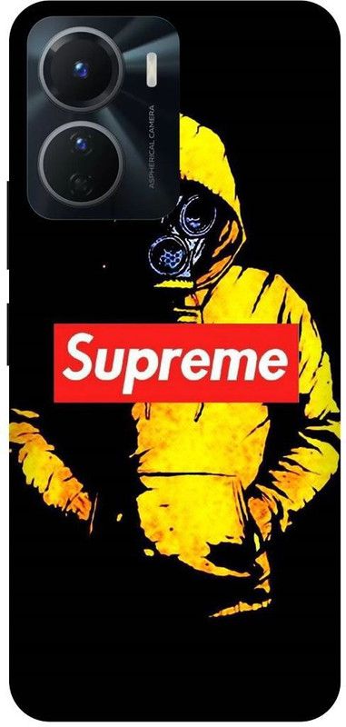 FRONK Back Cover for vivo Y16, V2204, SUPREME, SIGN, LOGO, DESIGN  (Yellow, Hard Case, Pack of: 1)