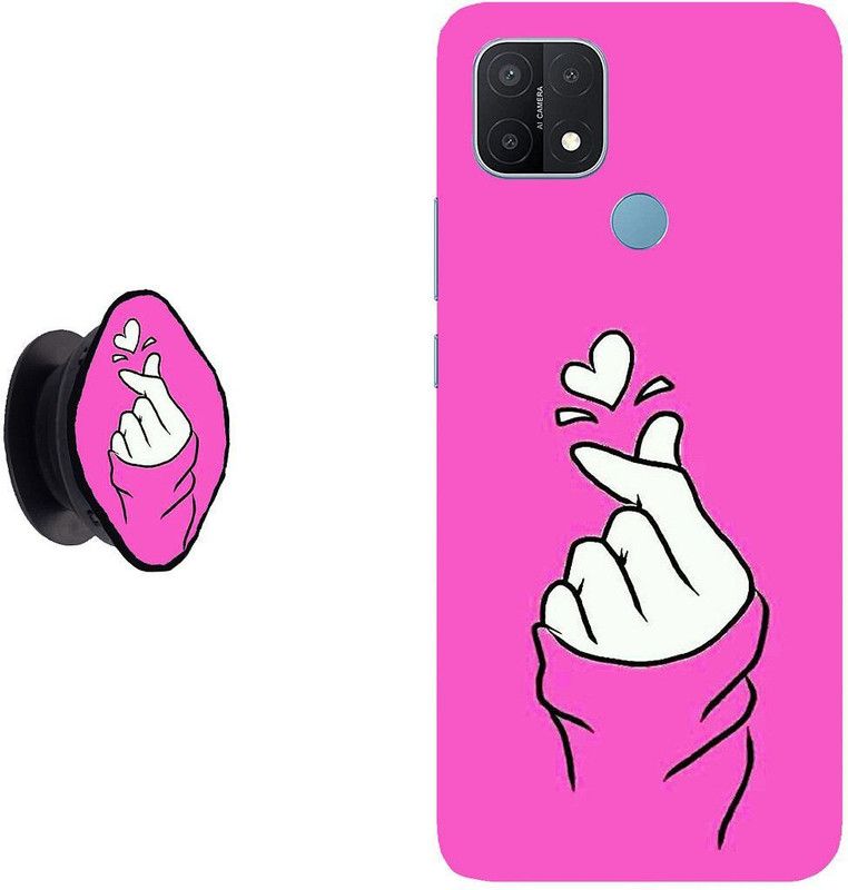 SPBR Back Cover for Oppo A15, Oppo A15s  (Pink, White)