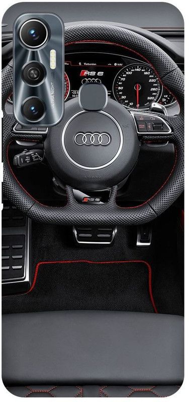 FIKORA Back Cover for Infinix Hot 11, X662, AUDI, CAR, SIGN, LOGO, EMBLEM  (Grey, Hard Case, Pack of: 1)