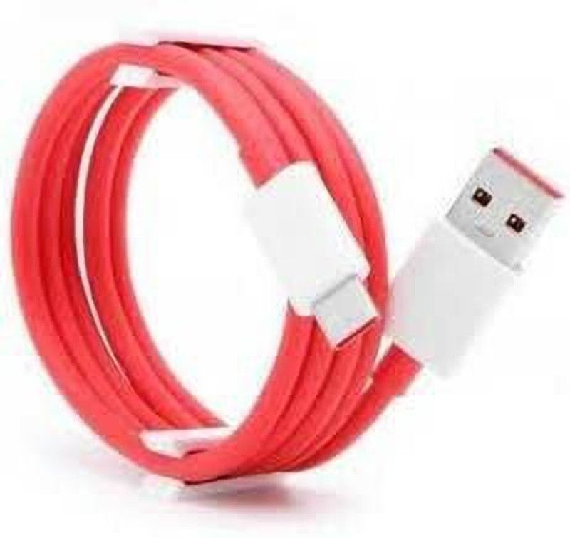 The Black Store USB Type C Cable 1 m Original Charging Cable for oneplus 7t/7t pro Oneplus 7/7 pro  (Compatible with Oneplus 6/6t Oneplus 5t/5 Oneplus 3t/3 (USB To C Cable Only), White)