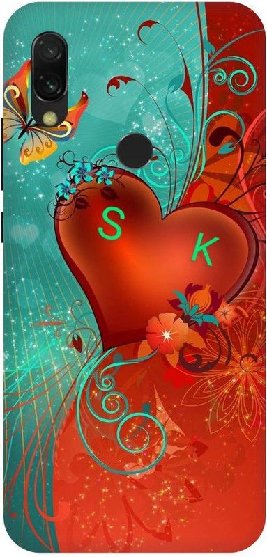 Thecoverking Back Cover for Redmi Y3 (S,K letter,S,K alphabet,S,K word, S,K name, cases cover  (Multicolor, Waterproof)