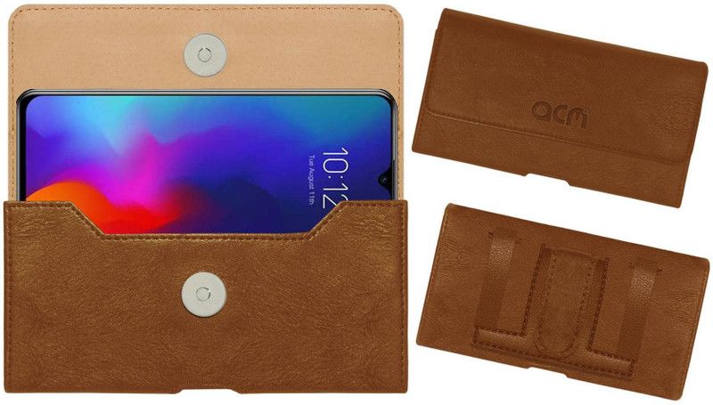 ACM Pouch for Lenovo K10 Note  (Gold, Holster, Pack of: 1)
