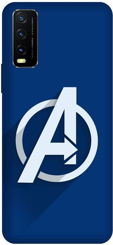 URCHIN Back Cover for Vivo Y12S Avengers Logo, Avengers, Avengers Logo, Avengers Sign, Marvel, Avenger, Comic  (Multicolor, Shock Proof, Pack of: 1)