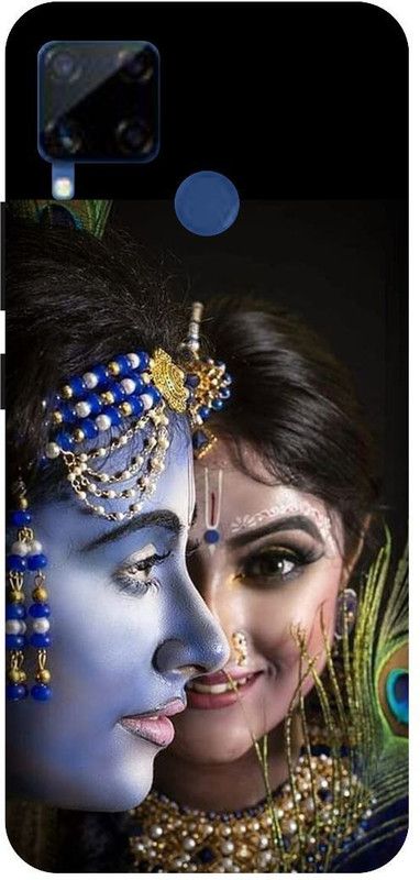SSMORYA Back Cover for Realme C15, Radha-Krisna Multicolour Printed Back Cover  (Multicolor, Hard Case, Pack of: 1)