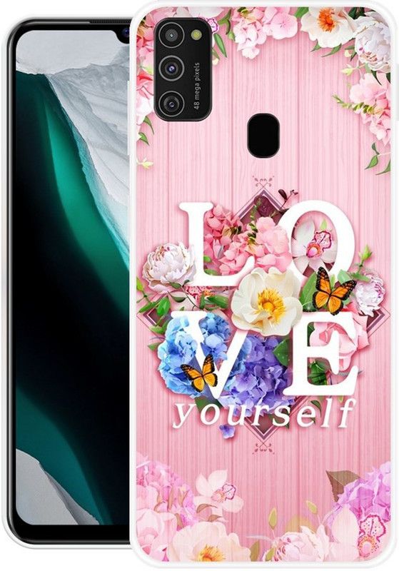 BLUEZAP Back Cover for Samsung Galaxy M21, Samsung Galaxy M30s  (Pink, White, Grip Case, Silicon, Pack of: 1)