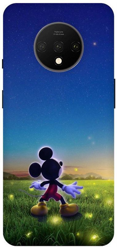 Afterglow Back Cover for One Plus 7T MICKEY MOUSE, SANTA, CARTOONS,  (Multicolor, Shock Proof, Pack of: 1)