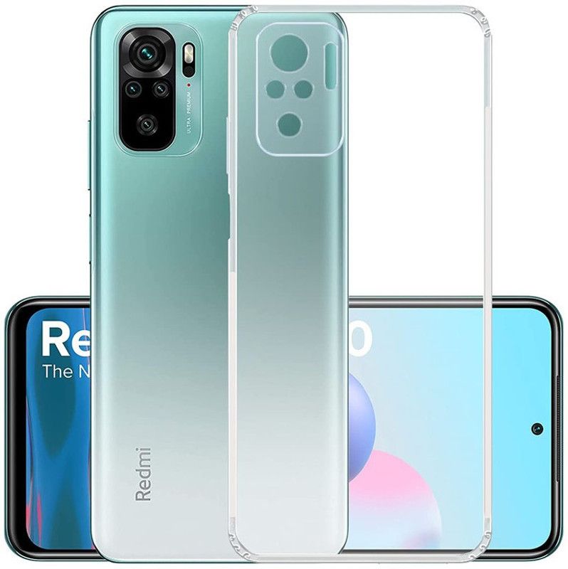 kursa hub Back Cover for REDMI MI NOTE 10S  (Transparent, Grip Case, Pack of: 1)