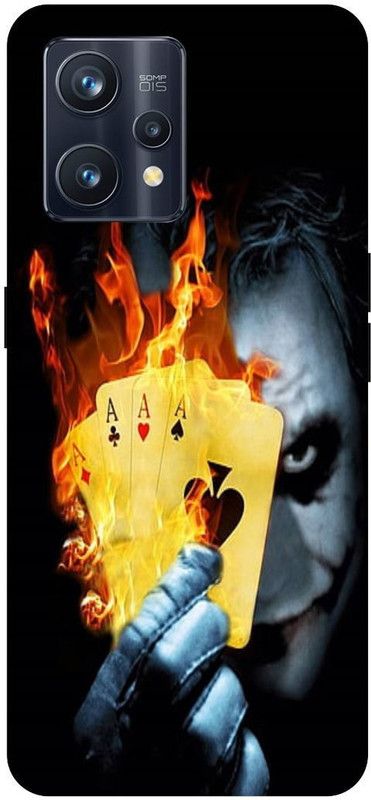 PICHKU Back Cover for REALME 9 PRO PLUS-RMX3392-NEW,JOKER,ANONYMOUS,BLADE,HACKER,MASK,VILLAIN,BAT,MAN,CARD  (Yellow, Hard Case, Pack of: 1)