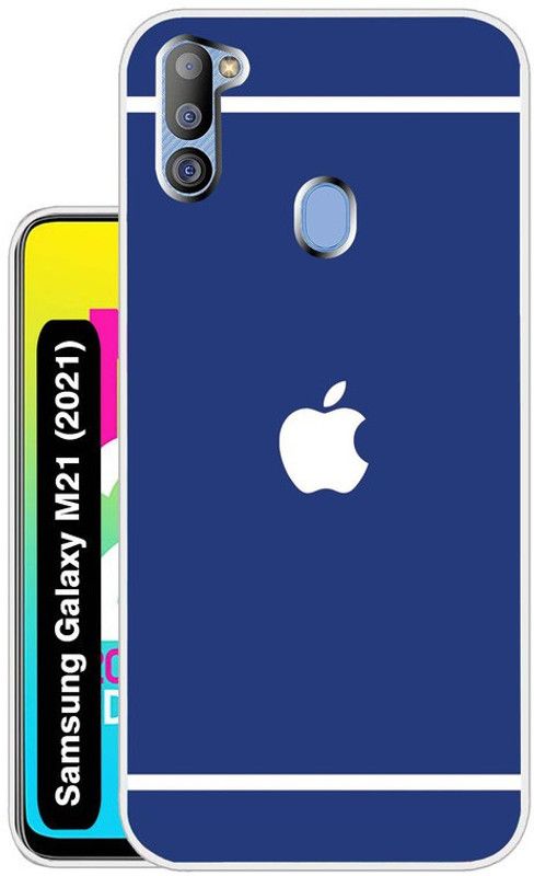 Case Club Back Cover for Samsung Galaxy M21 2021  (Blue, Grip Case, Silicon)
