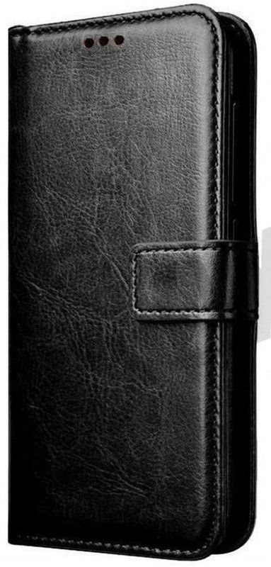 AMETHYST Flip Cover for Samsung Galaxy J4 Plus / Model No. SM-J415F  (Black, Grip Case, Pack of: 1)