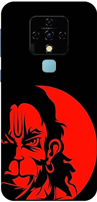 VITARO Back Cover for Tecno Camon 16  (Black, Orange, Grip Case, Silicon, Pack of: 1)
