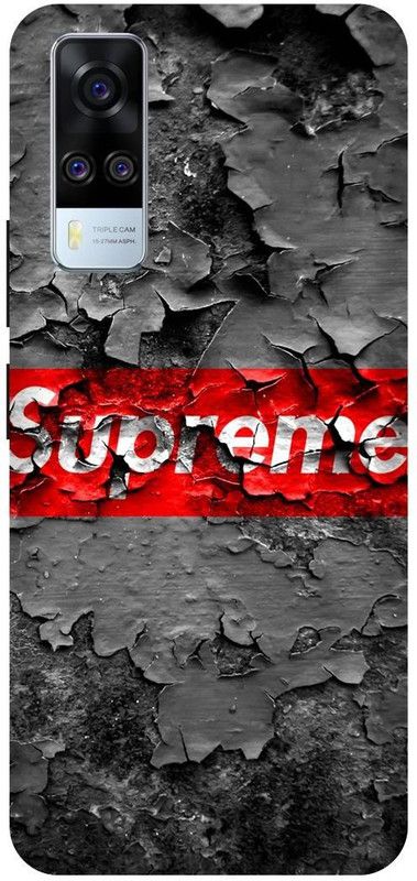 DIKRO Back Cover for vivo Y51A, V2031, SUPREME, SIGN, LOGO, DESIGN  (Grey, Hard Case, Pack of: 1)