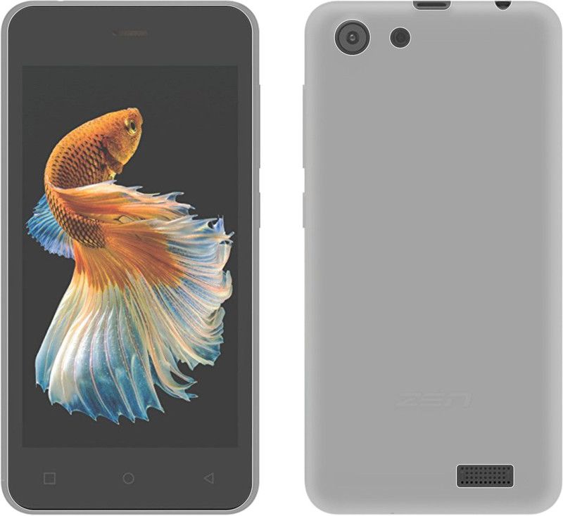 CASE CREATION Back Cover for Zen Admire Thrill 2018  (Transparent, Grip Case, Silicon, Pack of: 1)