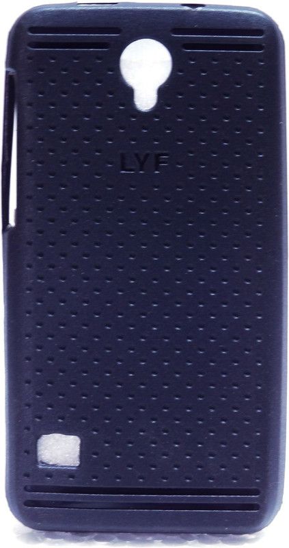 CASE CREATION Back Cover for LYF Flame 2 Soft Jelly TPU Slim Case Guard Protection  (Black, Silicon, Pack of: 1)