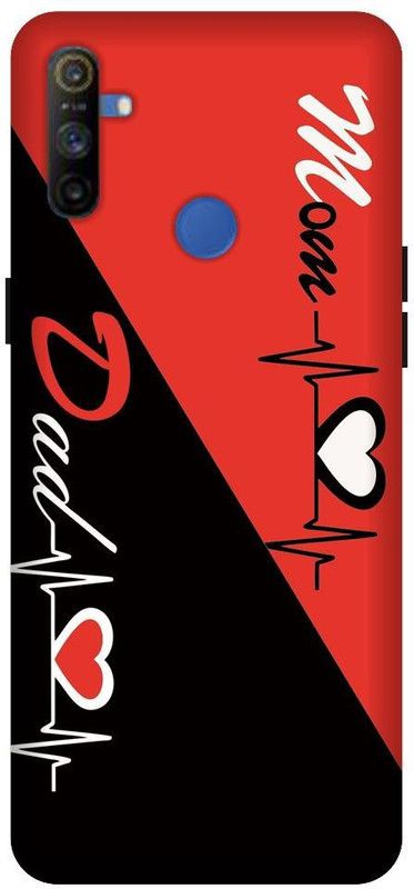 SSMORYA Back Cover for Realme Narzo 20A, Mom Dad Love Printed Back Cover  (Multicolor, Hard Case, Pack of: 1)