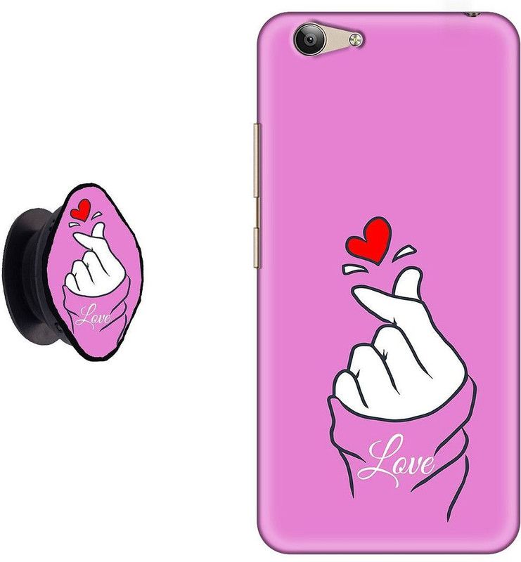 My Swag Back Cover for VIVO Y69  (Pink, White, Cases with Holder, Pack of: 2)
