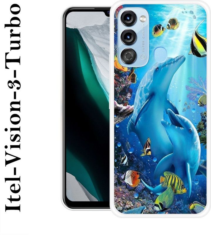 SIMAWAT Back Cover for Itel Vision 3 Turbo  (Multicolor, Grip Case, Silicon)