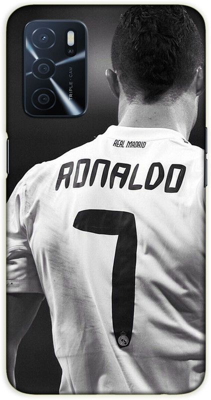 iprinto Back Cover for Oppo A53s 5G, Oppo A16 Ronaldo 7 Back Cover  (White, Hard Case, Pack of: 1)