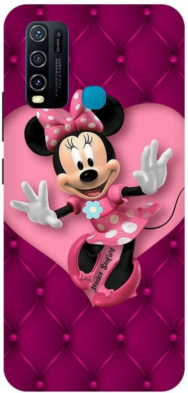 THE NARAYANA COLLECTIONS Back Cover for VIVO Y50- 1935-MICKEY,MINNIE,MOUSE,CARTOON,LOVE  (Multicolor, Hard Case, Pack of: 1)