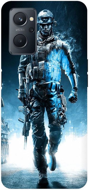 Bluvver Back Cover for OPPO A76, CPH2375 Printed Call Of Duty Games Back Cover  (Multicolor, Hard Case, Pack of: 1)
