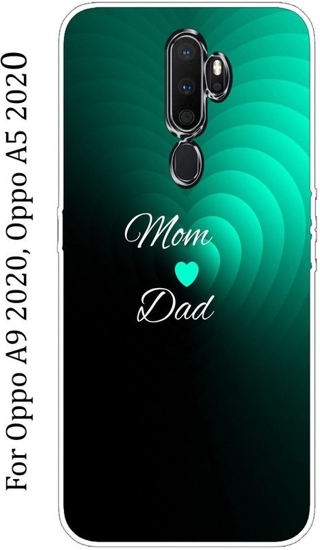 BeauCase Back Cover for OPPO A5 2020  (Black, Blue, Silicon, Pack of: 1)