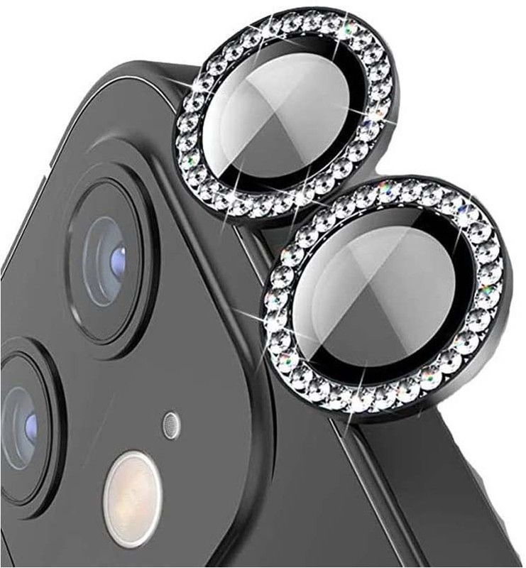 MOKPLZ Back Camera Lens Ring Guard Protector for APPLE IPHONE 11 PRO,11 PRO MAX,12,12 MINI,12 PRO DIAMOND (BLACK COLOUR)  (Pack of: 1)