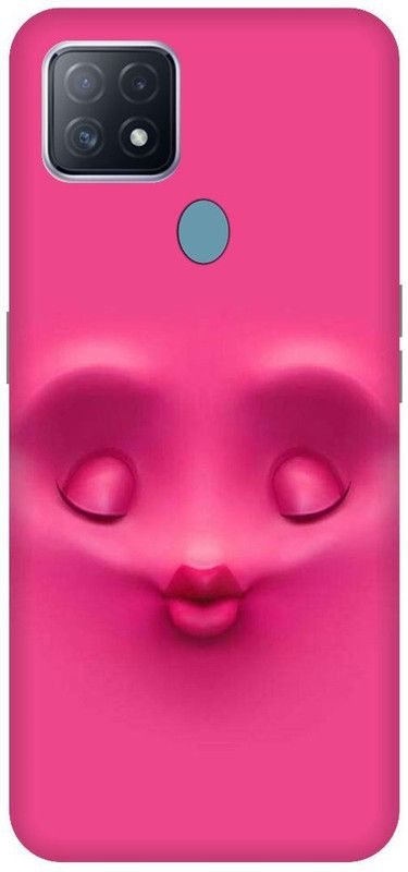 Bluvver Back Cover for OPPO A15s, CPH2179, Printed Emoji Funny Face Back Cover  (Multicolor, Hard Case, Pack of: 1)