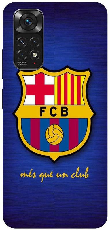 THE NARAYANA COLLECTIONS Back Cover for REDMI NOTE 11-MESSI,FOOTBALL,SPORTS,JERSY,RAKUTEN  (Multicolor, Hard Case, Pack of: 1)