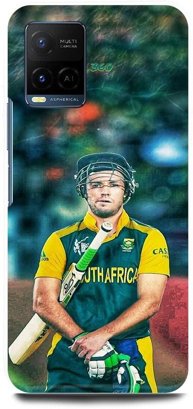 play fast Back Cover for Vivo Y33T, V2146 AB, DE, VILLIERS, SOUTH, AFRICA, PLAYER, RCB  (Multicolor, Hard Case, Pack of: 1)
