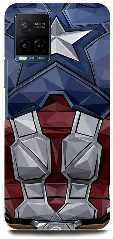 play fast Back Cover for Vivo Y33T, V2146 CAPTAIN, AMERICA, AVENGER, AVENGERS  (Blue, Hard Case, Pack of: 1)