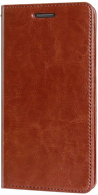 realtech Flip Cover for Apple Iphone X / Apple Iphone Xs  (Brown, Dual Protection, Pack of: 1)